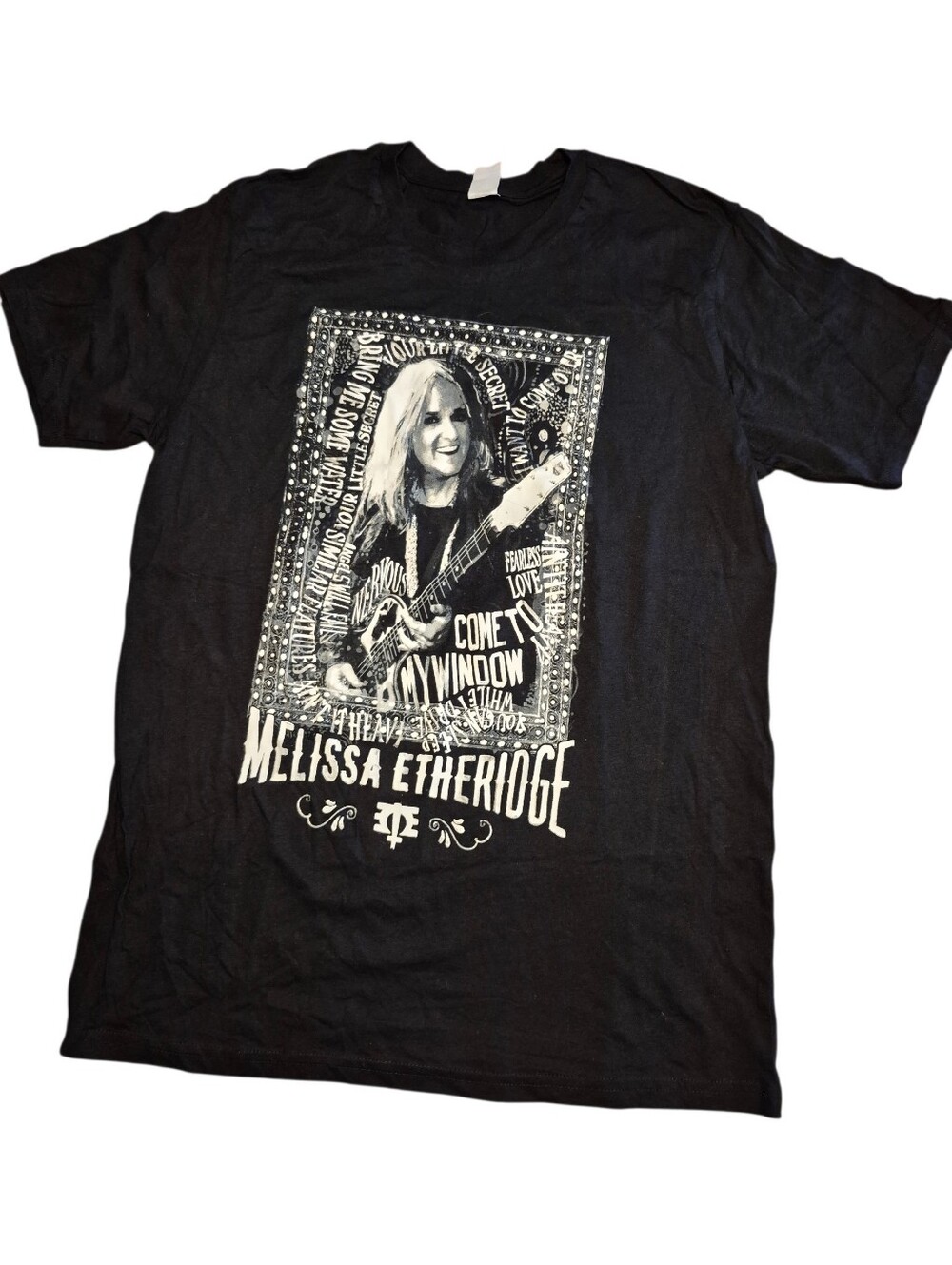 Melissa Etheridge Black Concert Tee Large